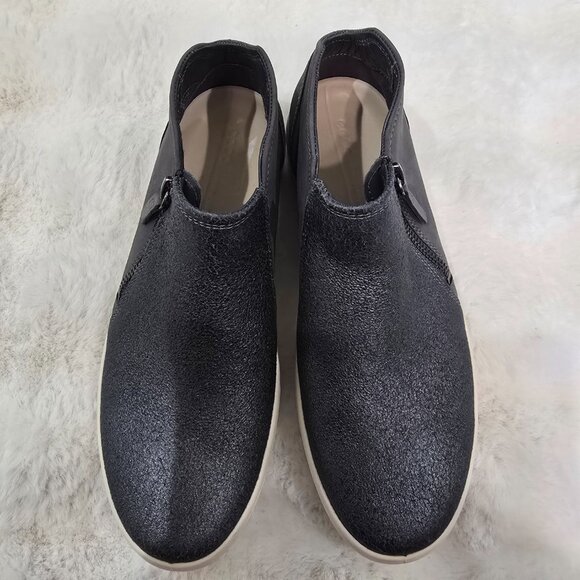 Ecco Soft 7 Nubuck Zip Bootie Women's Sizes NEW Gray Leather Textured Upper - Picture 7 of 11